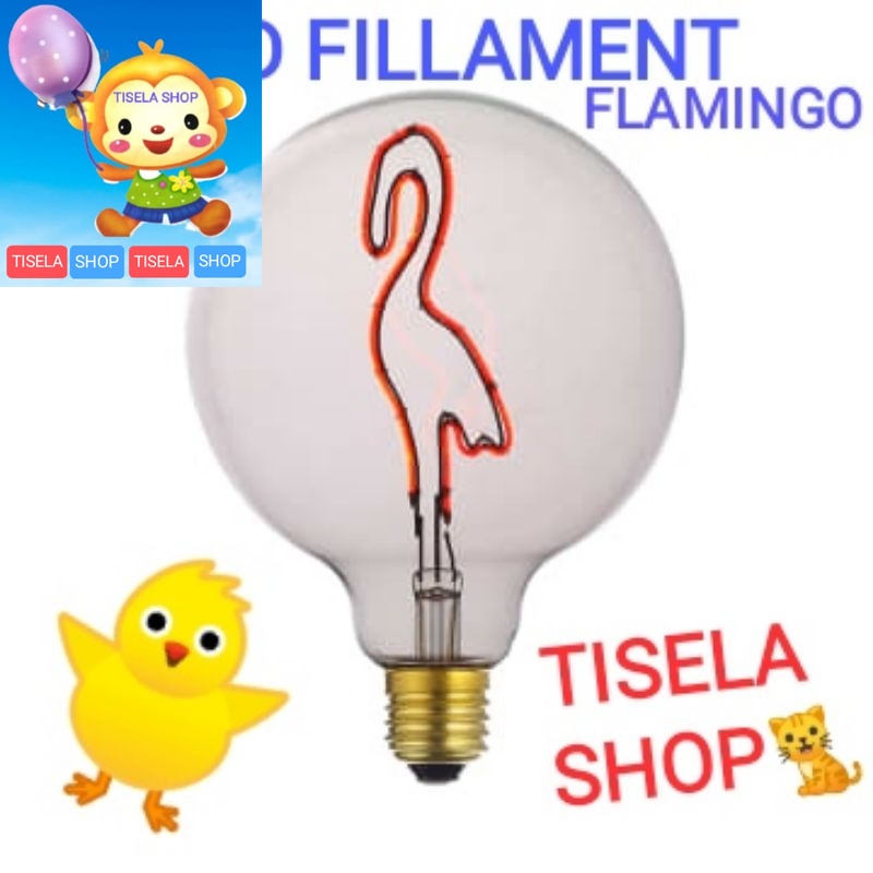 krisbow bohlam led fillament 4 watt flamingo 10214633