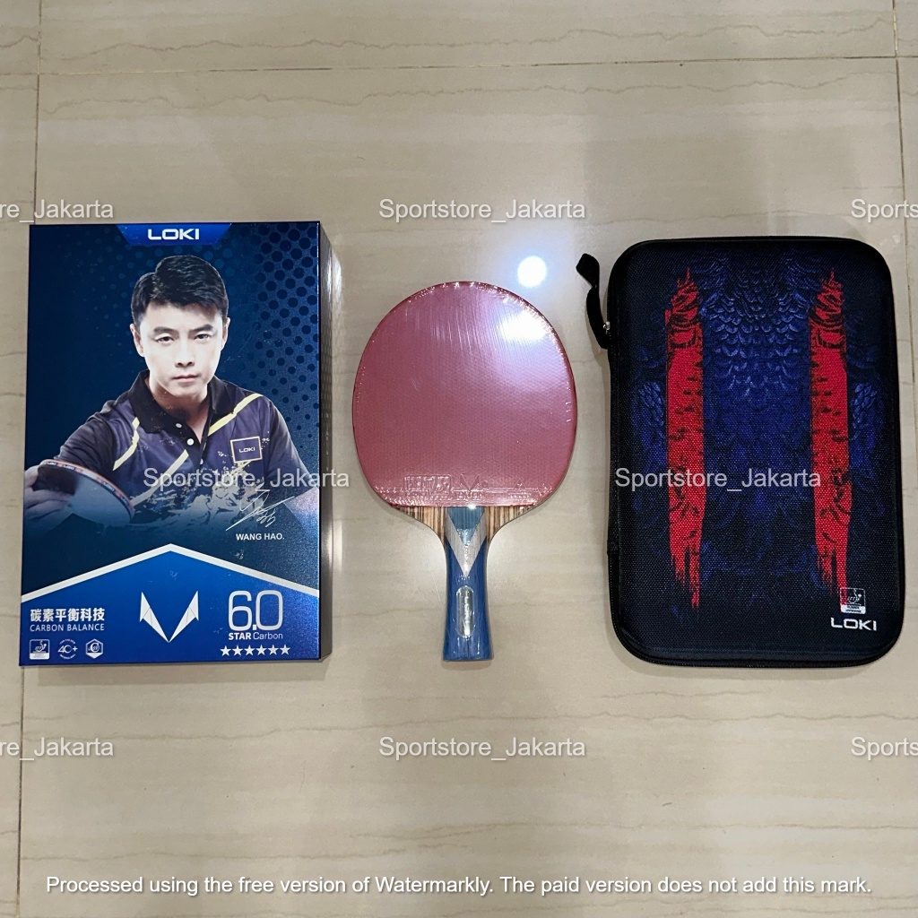 Bet Pingpong Bet Tenis Meja Bat Pingpong Loki 6star Carbon ORIGINAL
