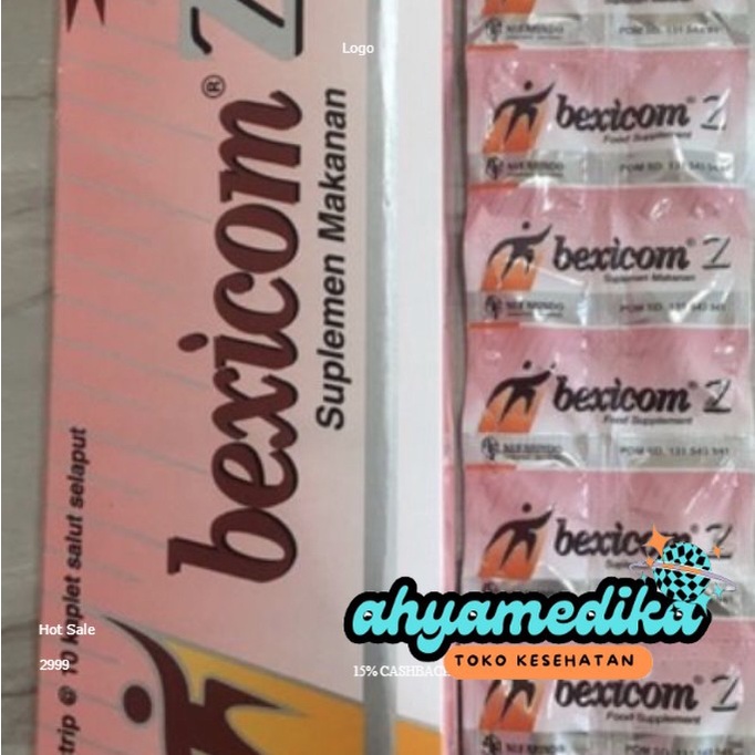 (BISA COD) bexicom z | vitamin c dosis tinggi | zinc -ORIGINALE