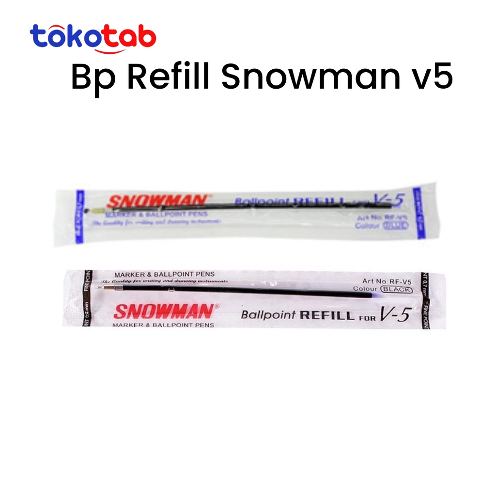 

Tokotab - Refill Bulpoint Snowman V5 0.7 mm Snowman V1 0.7 mm Refill Pulpen