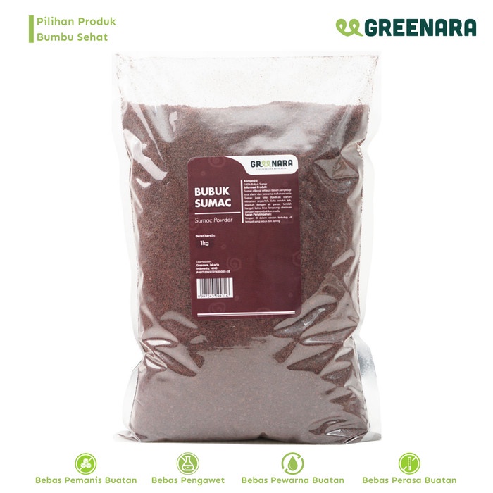

[KUALITAS PREMIUM] Sumac Powder 1Kg / Bubuk Summac Terjangkau