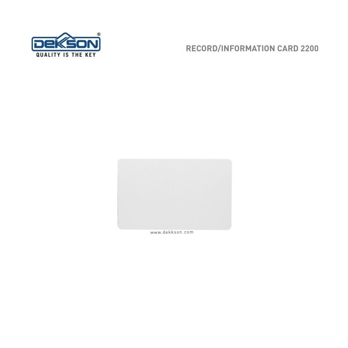 TERPERCAYA Record / Information Card 2200 MF