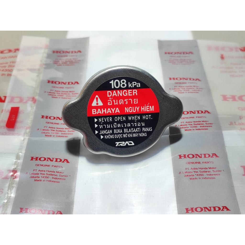 Tutup Radiator cap comp radiator honda CBR 150R CB150 StreetFire cb150x CRF 250 original