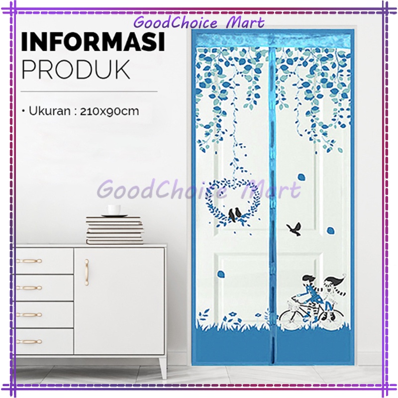 Tirai Magnet Anti Nyamuk Import / Tirai Anti Nyamuk Magnet Magnetik / Tirai Magnet Pintu Kamar / Pin