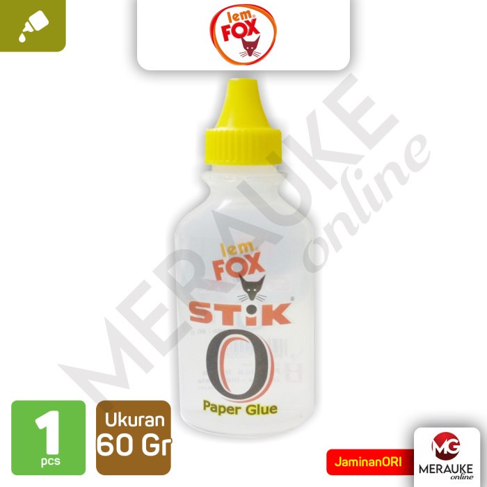 

Lem FOX Stik O Botol 60gram Lem Kertas Serbaguna