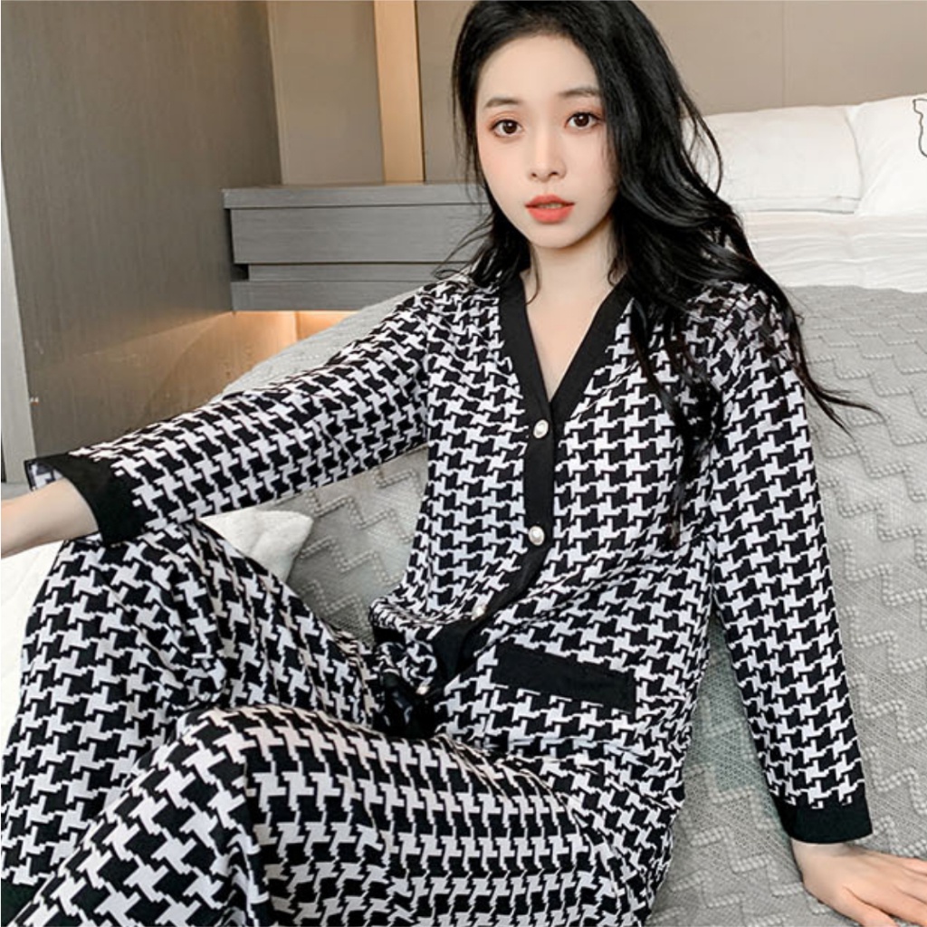 [ RedPink ] Stelan PIyama Sleepwear Women Wanita Dewasa Terbaru New Edition Import Musim Dingin Kanc