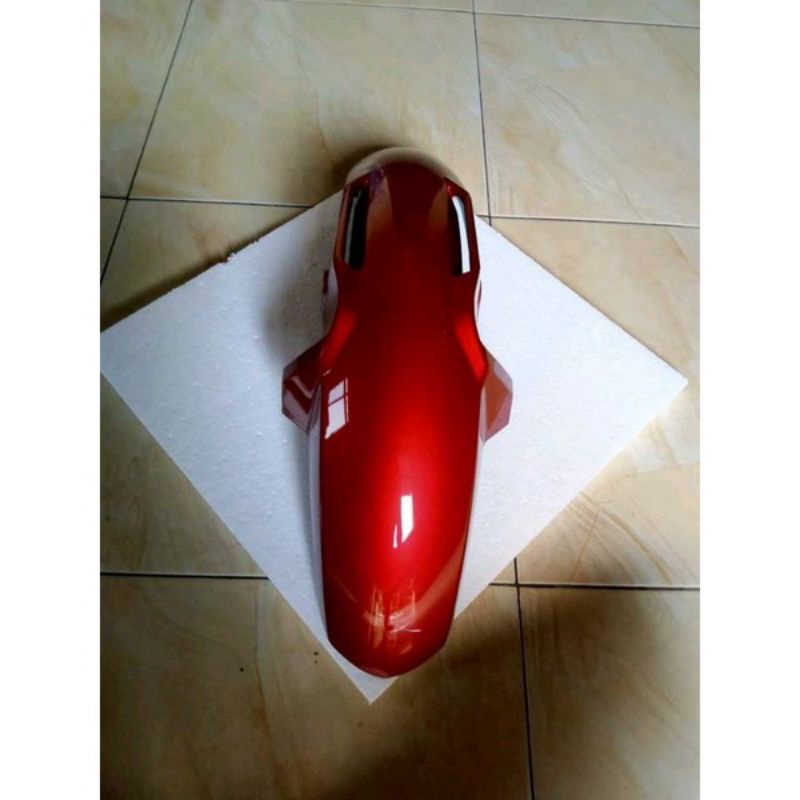 spakbor selebor depan satria Fu faslite 2014 warna merah, biru, hitam