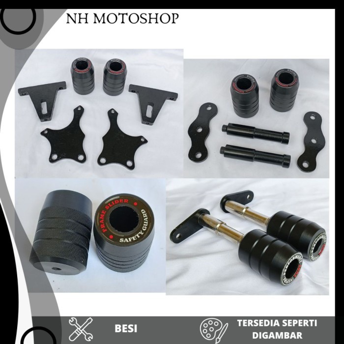 FRAME SLIDER MODEL FERING AGNA R25 MT 25 CB150R K45  FACELIFT K45G GSX 150 R R15 V3 XSR NINJA 250 R 