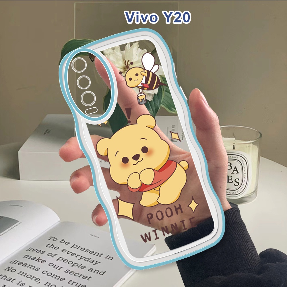 Casing Untuk Vivo Y20 Y20S Y20i Y20T Y20g Y20a Y12A Y12S 2021 Soft Case Cartoon Winnie the Pooh Shoc