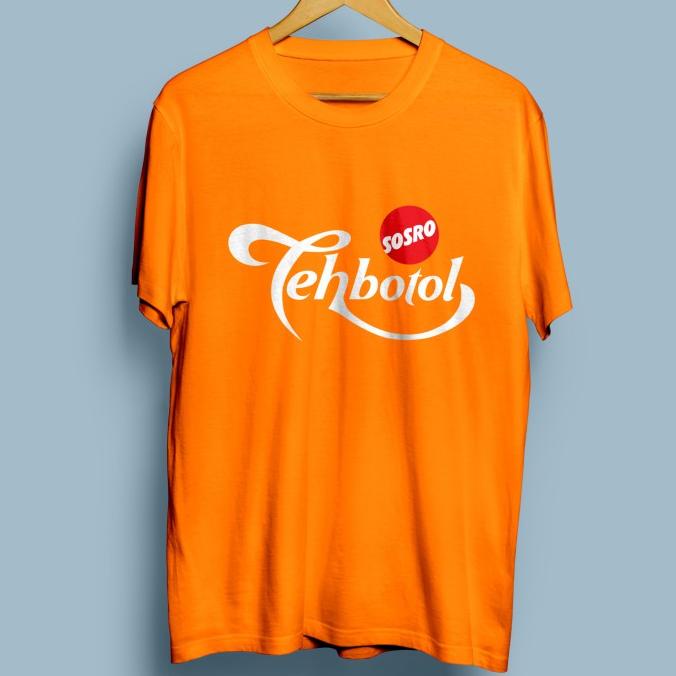 (A145) Trend Teh Botol Sosro Logo Kaos T-Shirt Katun Premium Combed Pakaian Pria Limited Edition