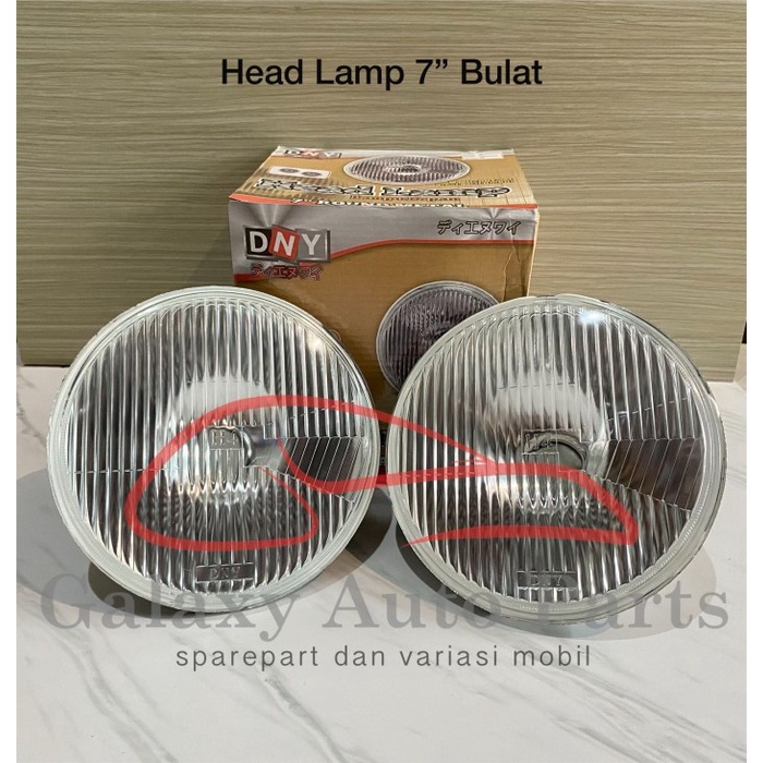 Headlamp head lamp lampu mobil motor bulat 7 inch standar universal