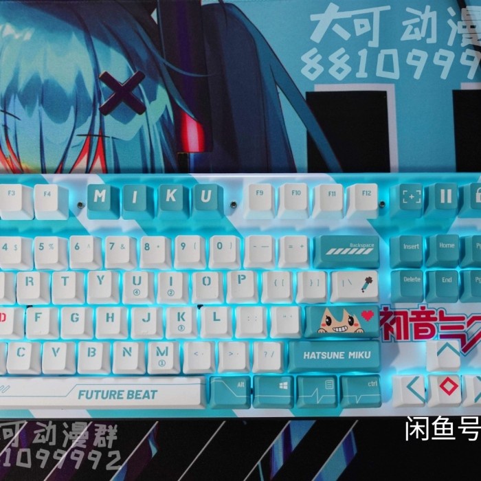 Keycaps Mechanical Keyboard Anime Games Miku Hatsune 2