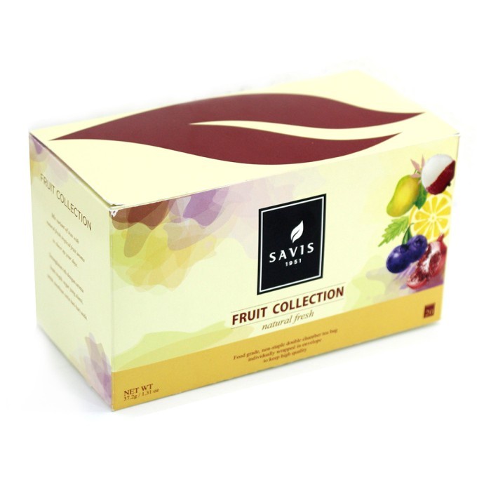 

Teh premium Savis - Mix Fruit Collection 20 Teabag