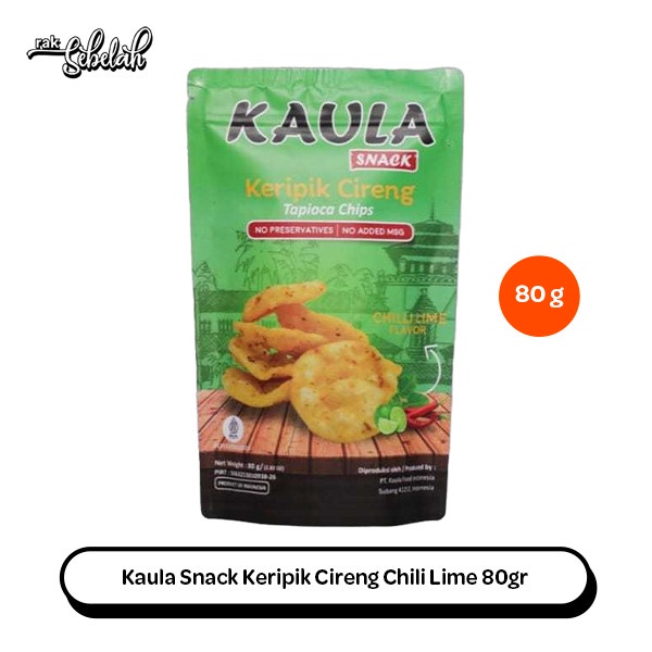 

Kaula Snack Keripik Cireng Chilli Lime 80gr - Tanpa Pengawet No MSG | Tapioca Chips