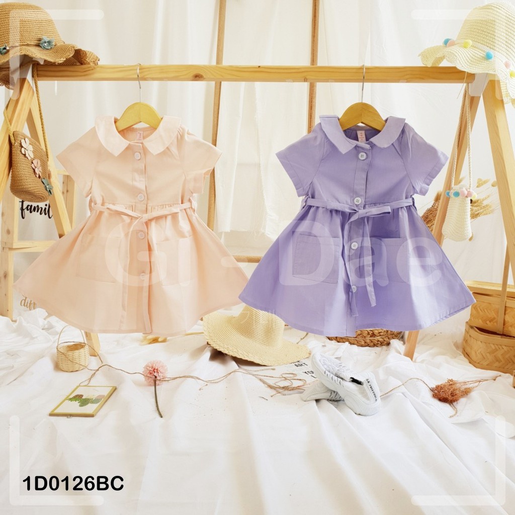 [BISA COD] DAE013 DRESS ANAK CEWEK USON UMUR 0 BULAN - 3 TAHUN (LILAC & SOFT PINK)
