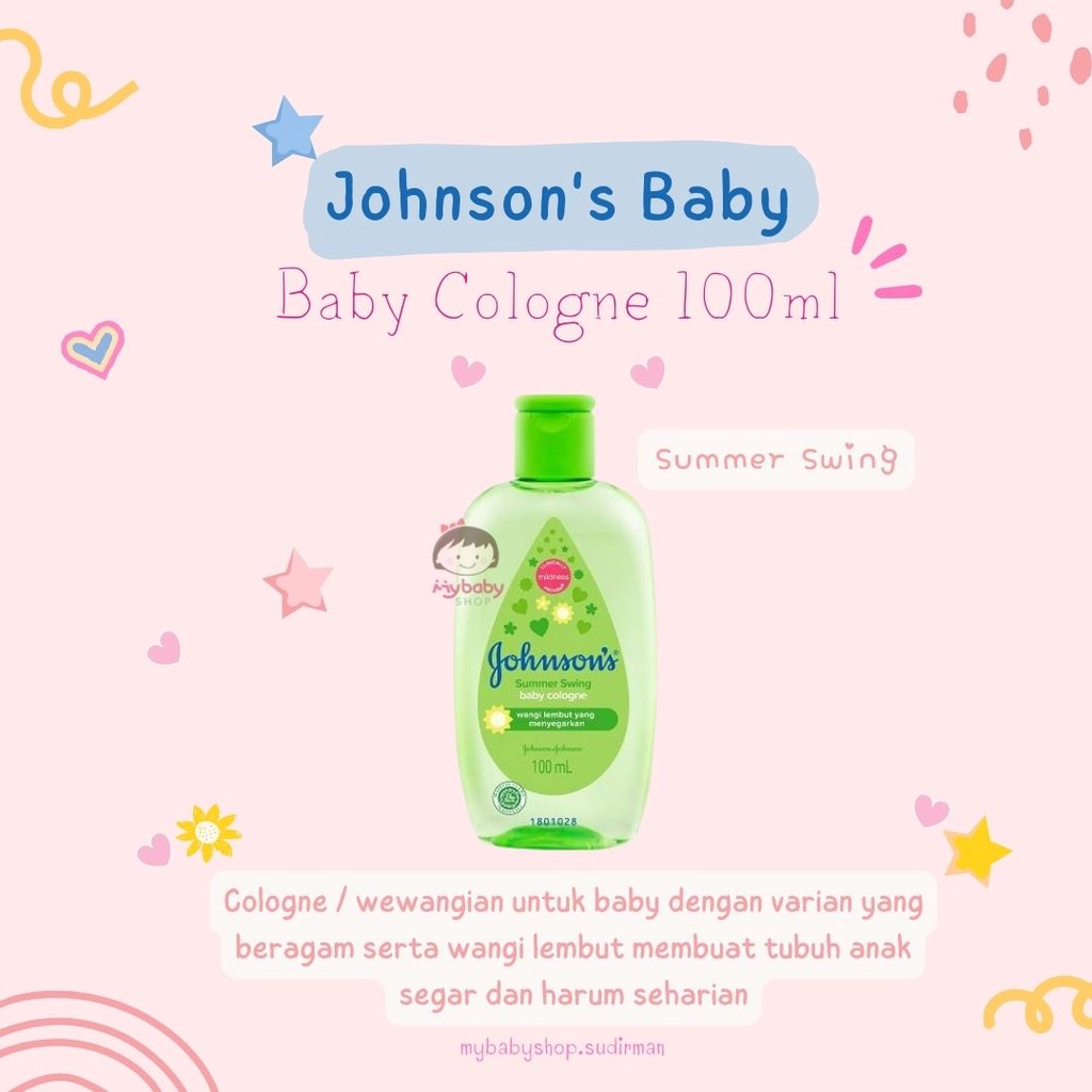 JOHNSON'S Summer Swing Baby Cologne - Minyak Wangi Bayi 100ml / parfume bayi