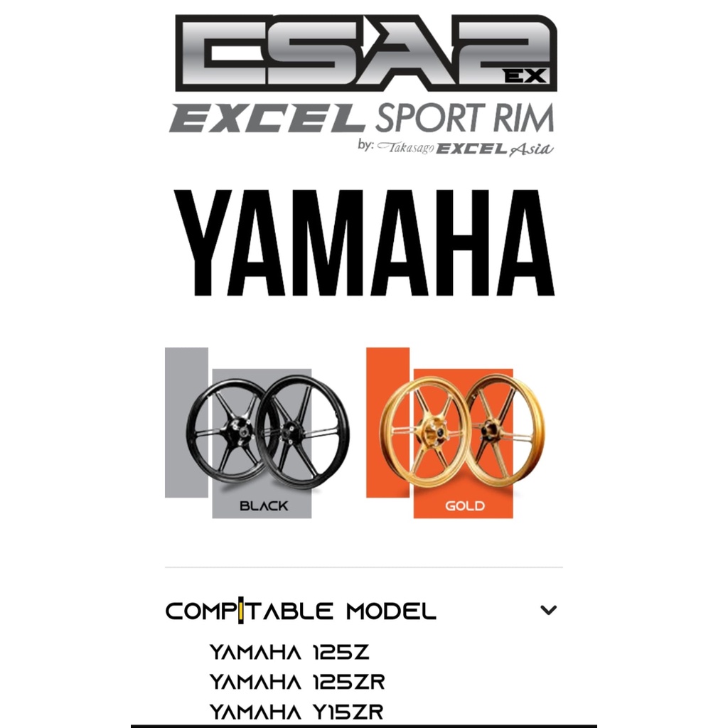 Velg Racing Takasago Excel Asia CSA2 160/160 - 17 Jupiter 125Z MX KING