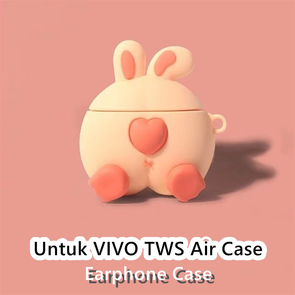 Discount Untuk VIVO TWS Air Case kartun trendi Ransel babi Soft Silicone Earphone Case Cover NO.1