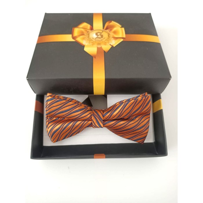 Dasi kupu anak gold peacock emas  platinum class