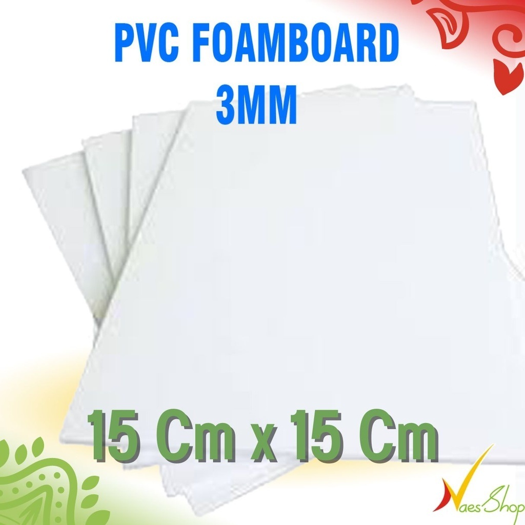 

PVC Foam board 3mm lembaran 15cmx15cm 2bj