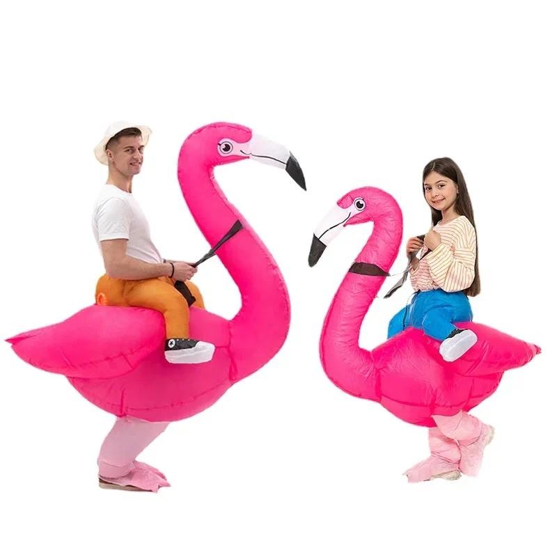 

Funny Carnival Cosplay Flamingo Inflatable Costumes Halloween Costume For Adult Men Women Unisex Dress Inflatable Costume Party