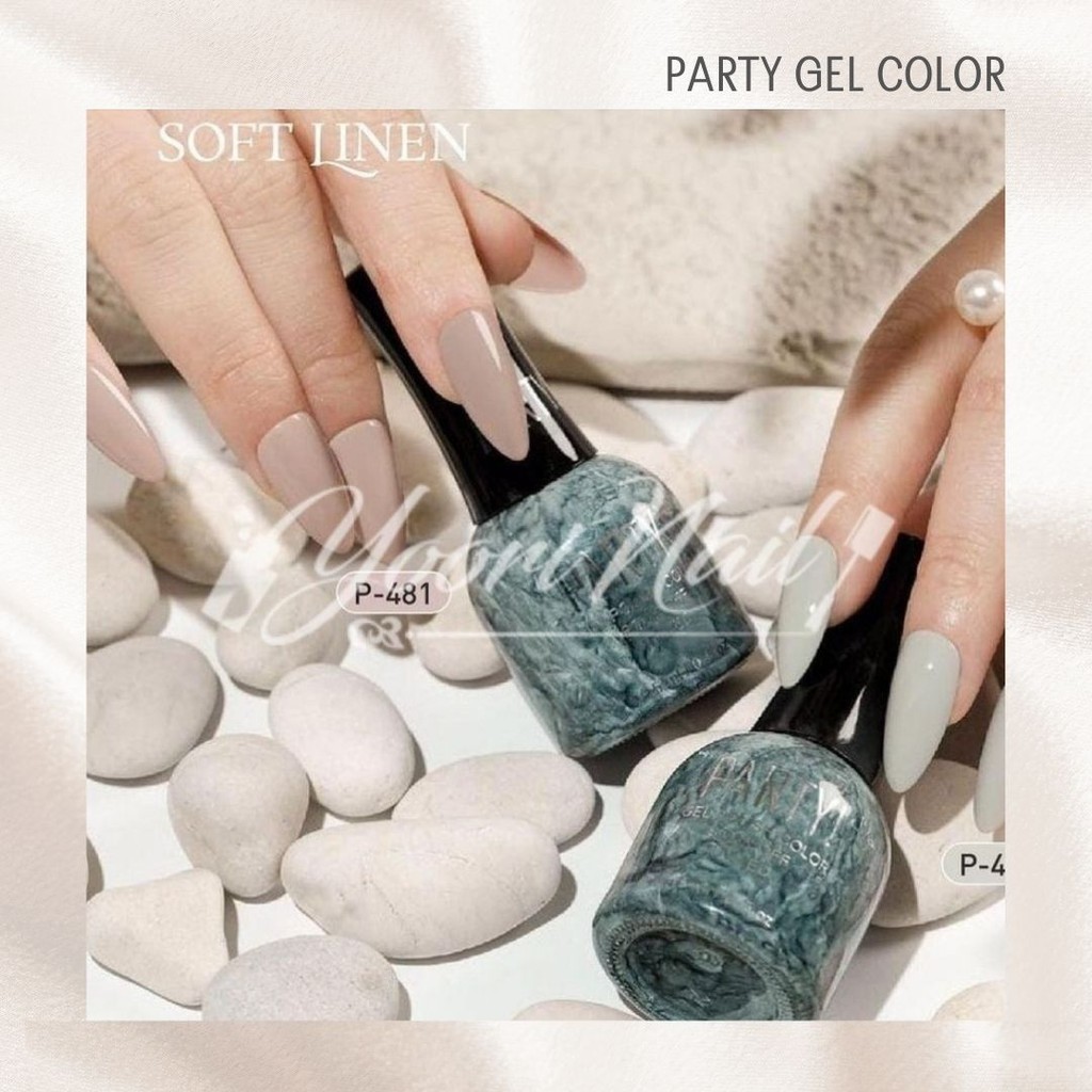 (YN) PARTY Soft linen series gel halal nail polish 15ml kutek gel