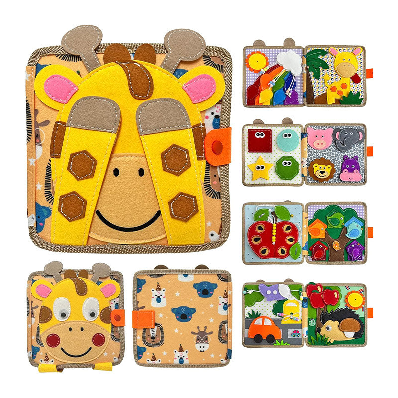 

Goodnight Little Deer Felt Book Velcro Finger Arithmetic Felt Learning Board Intelligence Development Color Book
