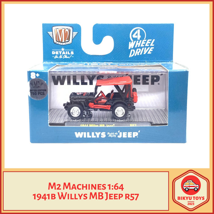 M2 Machines 1:64 1941 Willys MB Jeep R57 M2machines