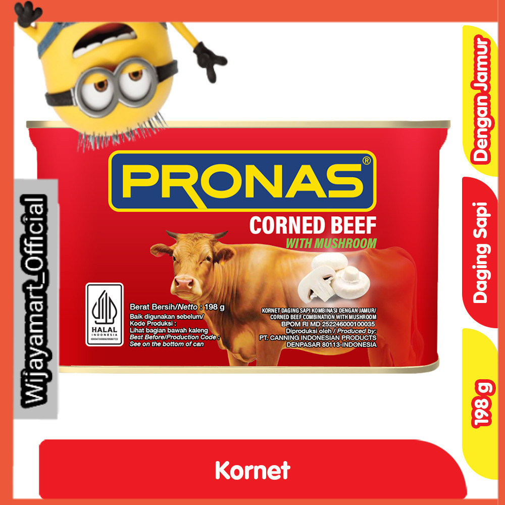 

Pronas Kornet Daging Sapi dengan Jamur Kaleng 198 g