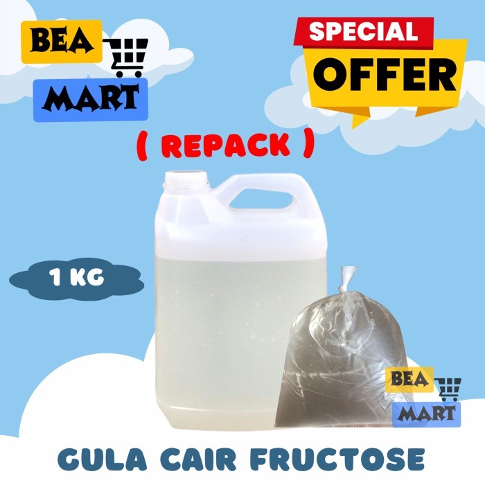 

Gula Cair Fructose 1 kg | Simple Syrup Pemanis Fruktosa Repack 1 kg