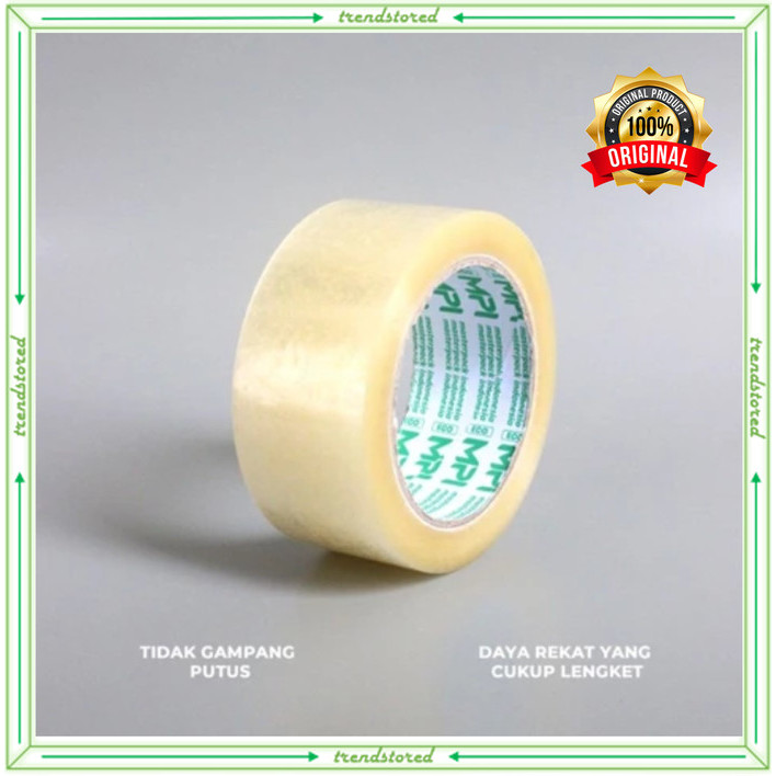 

Lakban Coklat Bening 100 Yard x 45mm – Lakban 2 Inch Tahan Lama, Ekonomis dan Multifungsi - bening