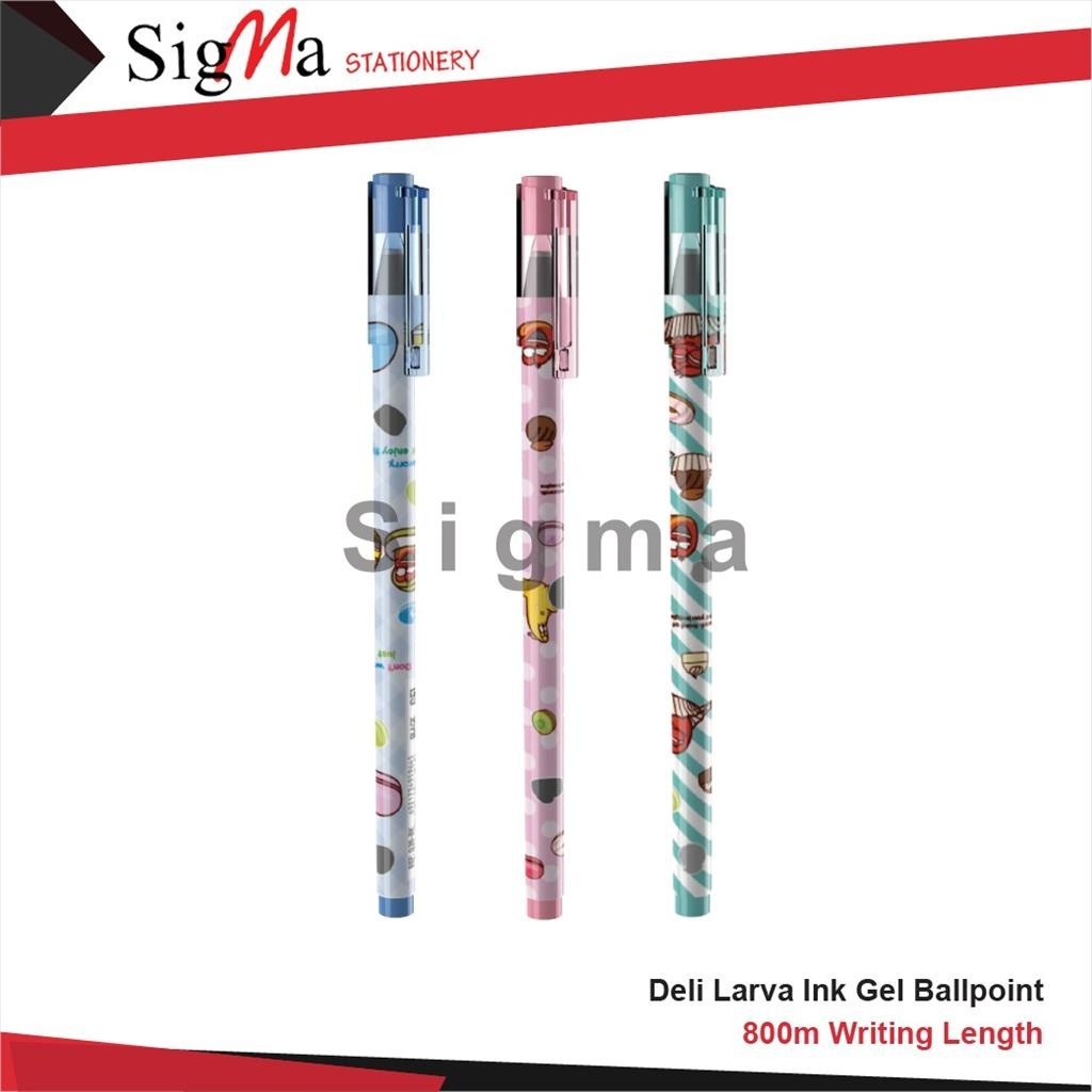 

Pulpen Gel Hitam (Pcs) DELI LARVA EG32-BK