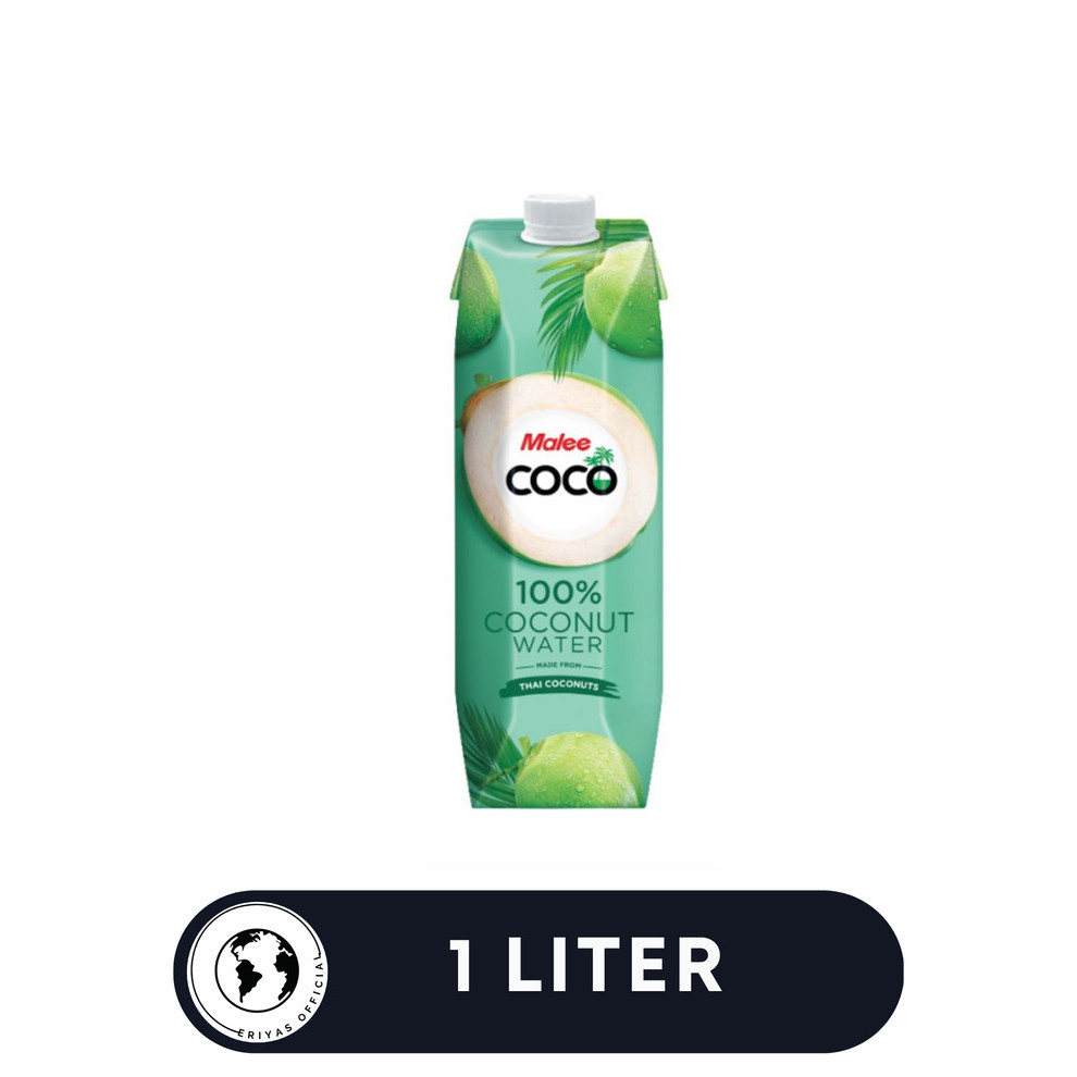 Malee Minuman Air Kelapa Coconut Water 1 Dus - 1 Liter