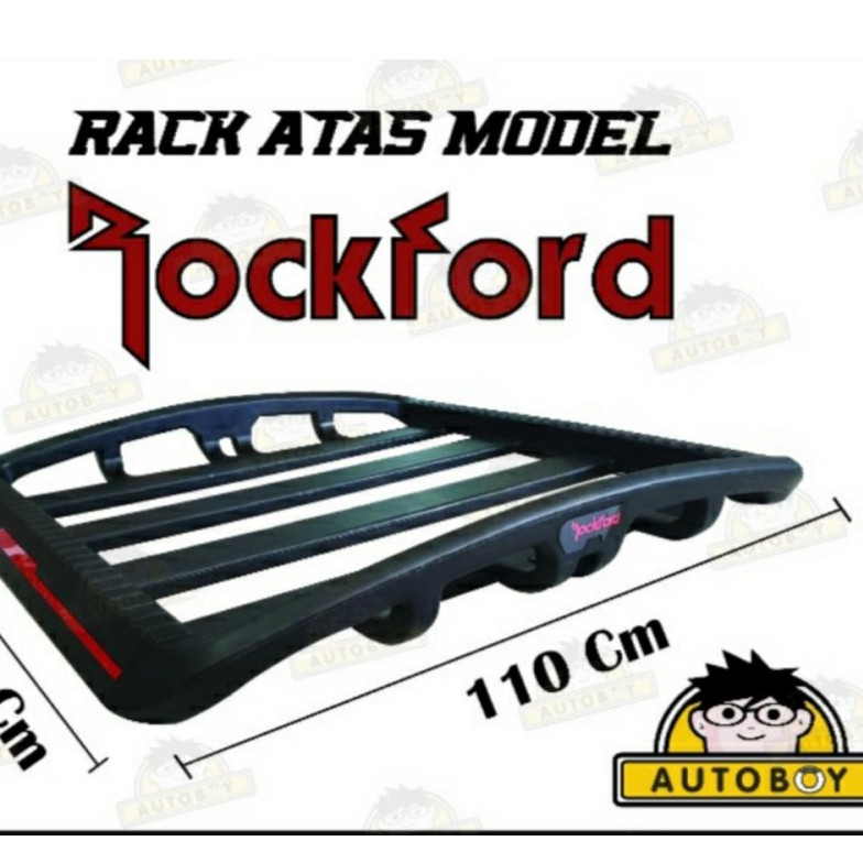 Rack Rak Atas Model RockFord Mobil Universal - RAK BAGASI MOBIL ATAS - RAK MOBIL UNIVERSAL HITAM