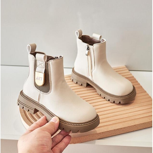 Autumn Winter New Arrivals Girls Boots Boys Kids Leather Snow Boots Children Short Boots Sport Shoes