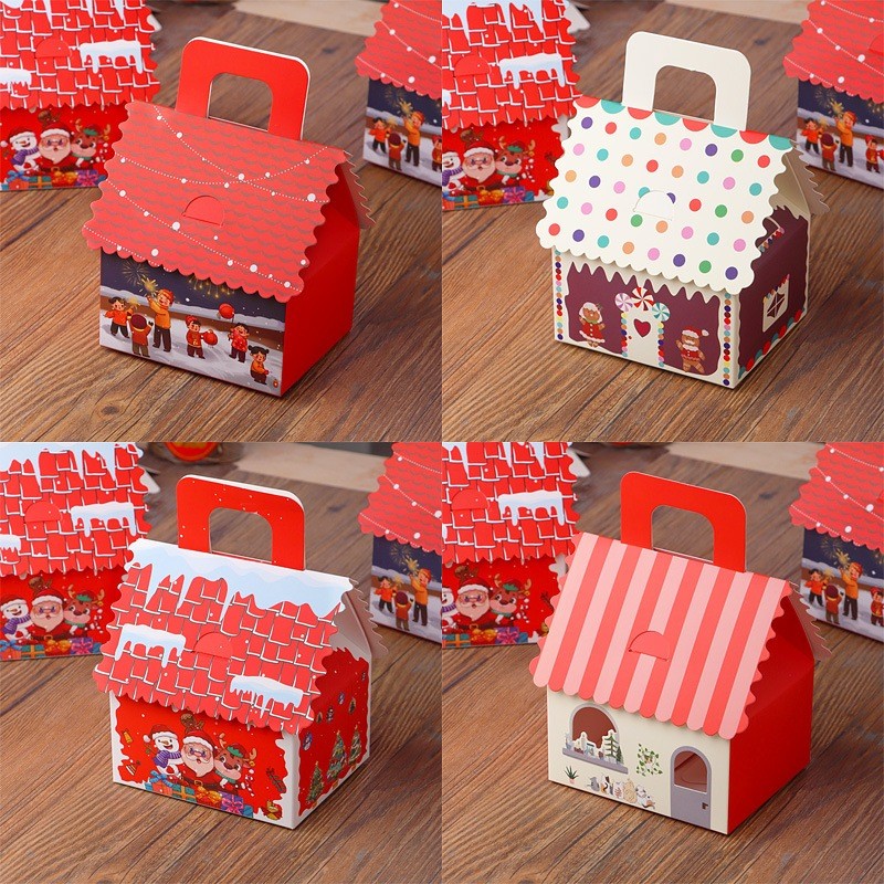 

Satuan Gable Box Natal Christmas Handcarry House - Xmas Box Rumah