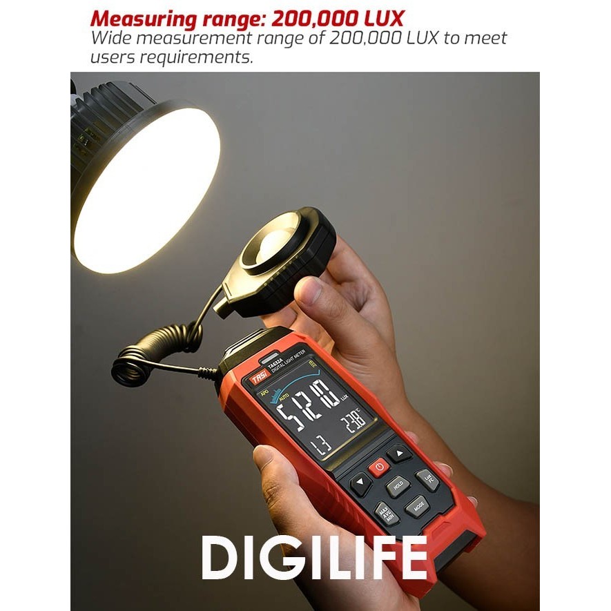 

Light Tester Lux Meter Data Logger TA 632B TASI PC Loger TA632B Lumens