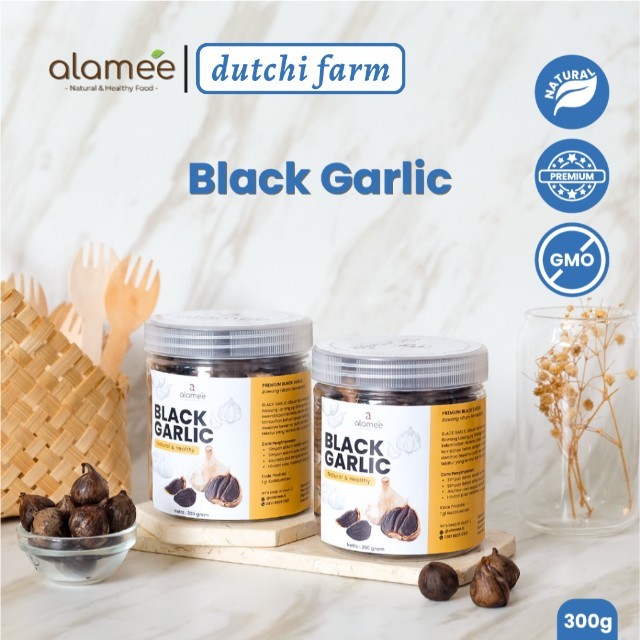 

Black Garlic Garlik Bawang Hitam Tunggal Kating Herbal Premium Lanang Alami Natural 300 gram Dutchi Farm