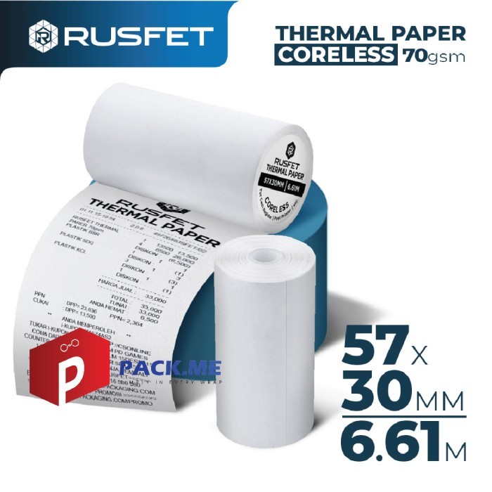

Paper Thermal - Kertas Struk 57x30 (6.61m)