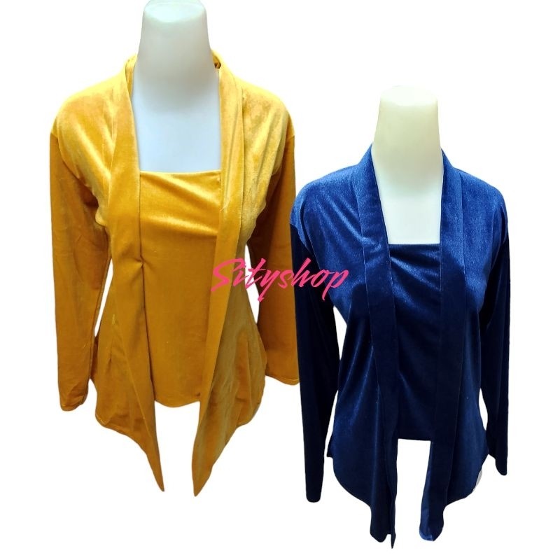 Kebaya Kebaya Kutubaru Bludru Clasik Jawa/Tersedia Jumbo