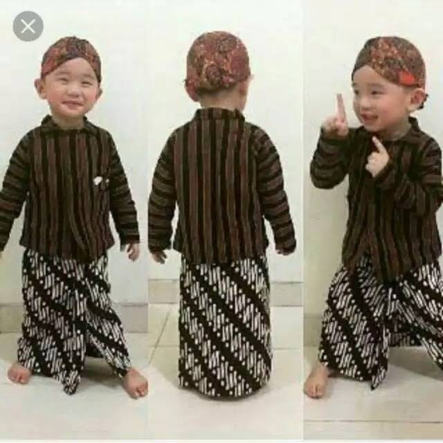 Baju Surjan Lurik Anak Set Laki Laki Surjan Anak Adat Ja Baju Jadul Anak
