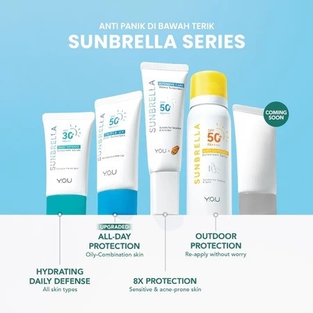 YOU Sunbrella Series - YOU Sunbrella Daily Defense SPF30 PA++++ | YOU Sunbrella Airy Outdoor Sunscre