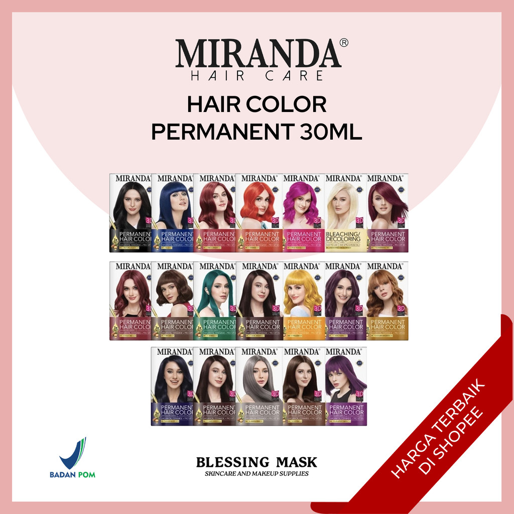 Miranda Hair Color 30mL | Pewarna rambut permanent