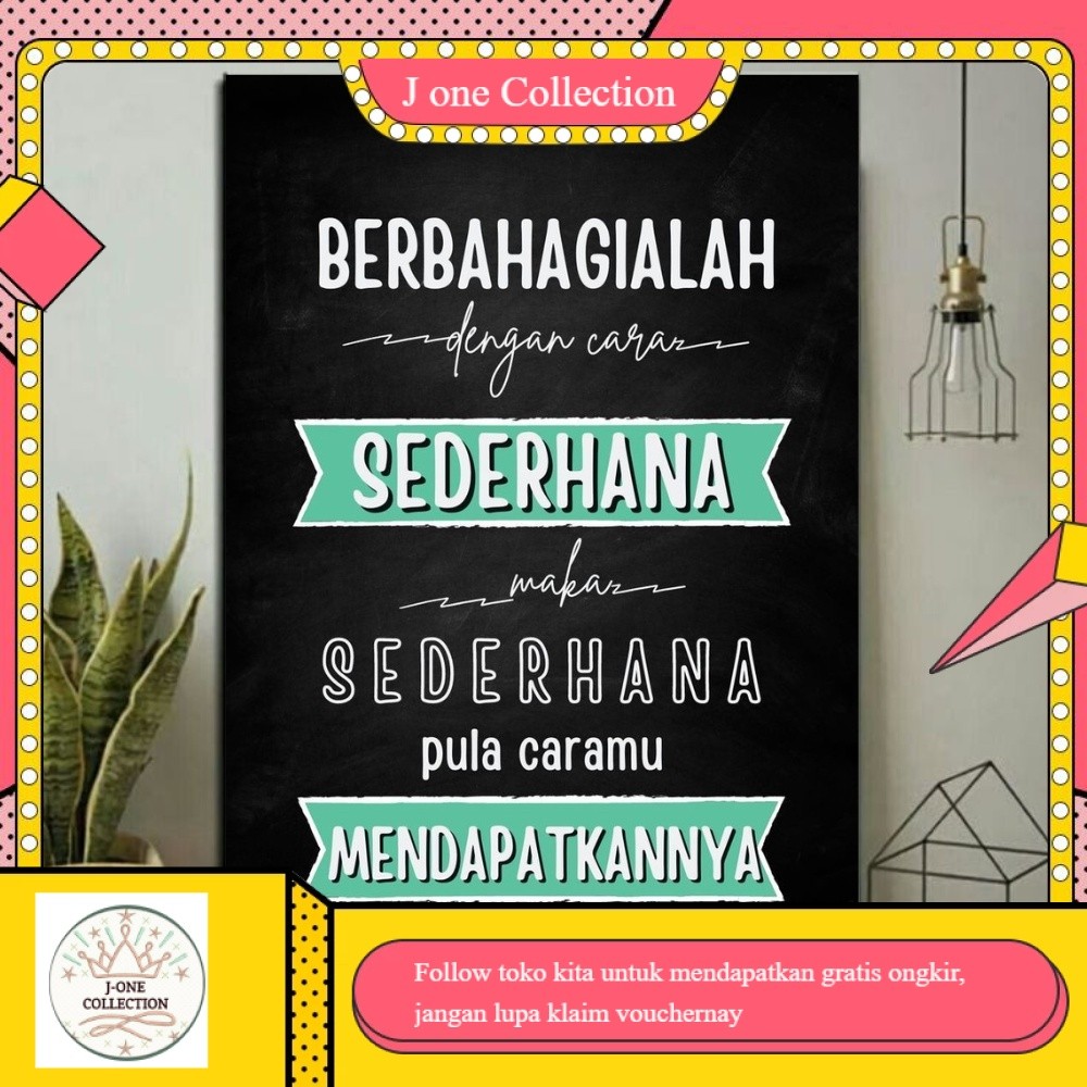 POSTER KAYU QUOTES ISLAMI - HIASAN DINDING - WALL DECOR - POSTER QUOTES ISLAMI FOTO QUOTES ISLAMI - 