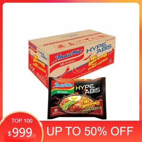 

Eksklusif INDOMIE GORENG GEPREK HYPE ABIS 1 DUS ISI 40 PCS / MIE INSTAN Harga Terjangkau Praktis Cepat Favorit Banayk varian Rasa Diskon Spesial Stok terbatas Gratis Ongkir