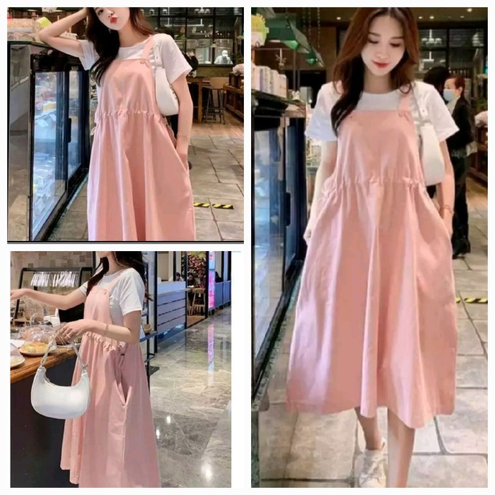 *TERLARIS* dress baju ibu hamil wanita overall bumil casual model cantik modis COD