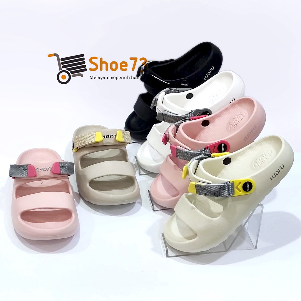 LUOFU E 6231 - B2TL SIZE 36-40 ORIGINAL | Sandal Tali Jelly Wanita | Sendal Gunung Cewek Impor