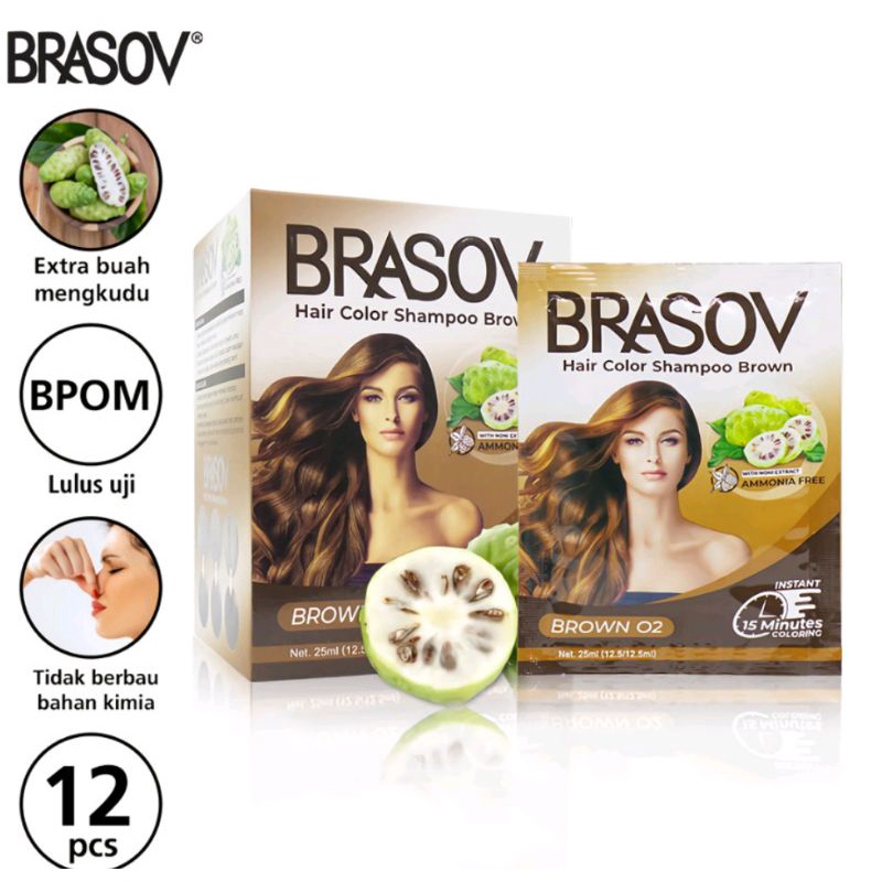 CAT RAMBUT/Pewarna Rambut  BRASOV BPOM HALAL 25ml