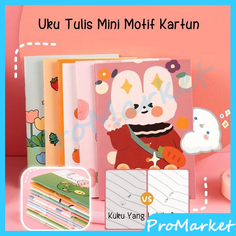 

PRO Note Book Mini Cartoon 120*85mm Mini Book Notepad Karakter Buku Tulis Memo Kecil Murah Import Kartun Note Book Mini