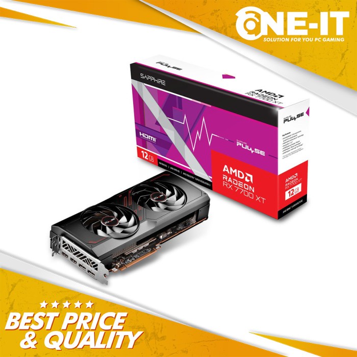 VGA SAPPHIRE PULSE AMD Radeon RX 7700 XT 12GB DDR6